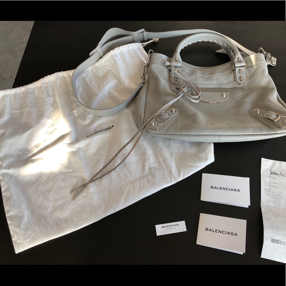 Balenciaga small classic city leather tote